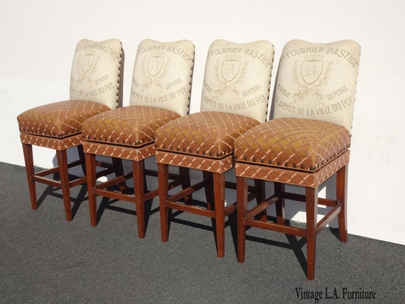 Burnt Orange Velvet Seat Bar Stools French Style Bar Stools Other Restaurant Decor