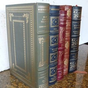 Five Leather Books First Additions BY Warren, Drury, Safire, Masters & Tuchman image 4