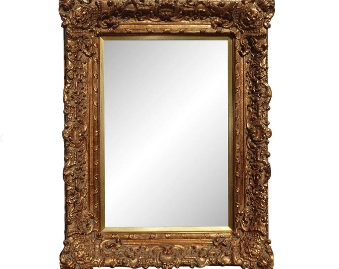 Large 50" High Vintage French Louis XVI Ornate Gold Gilt Picture Frame