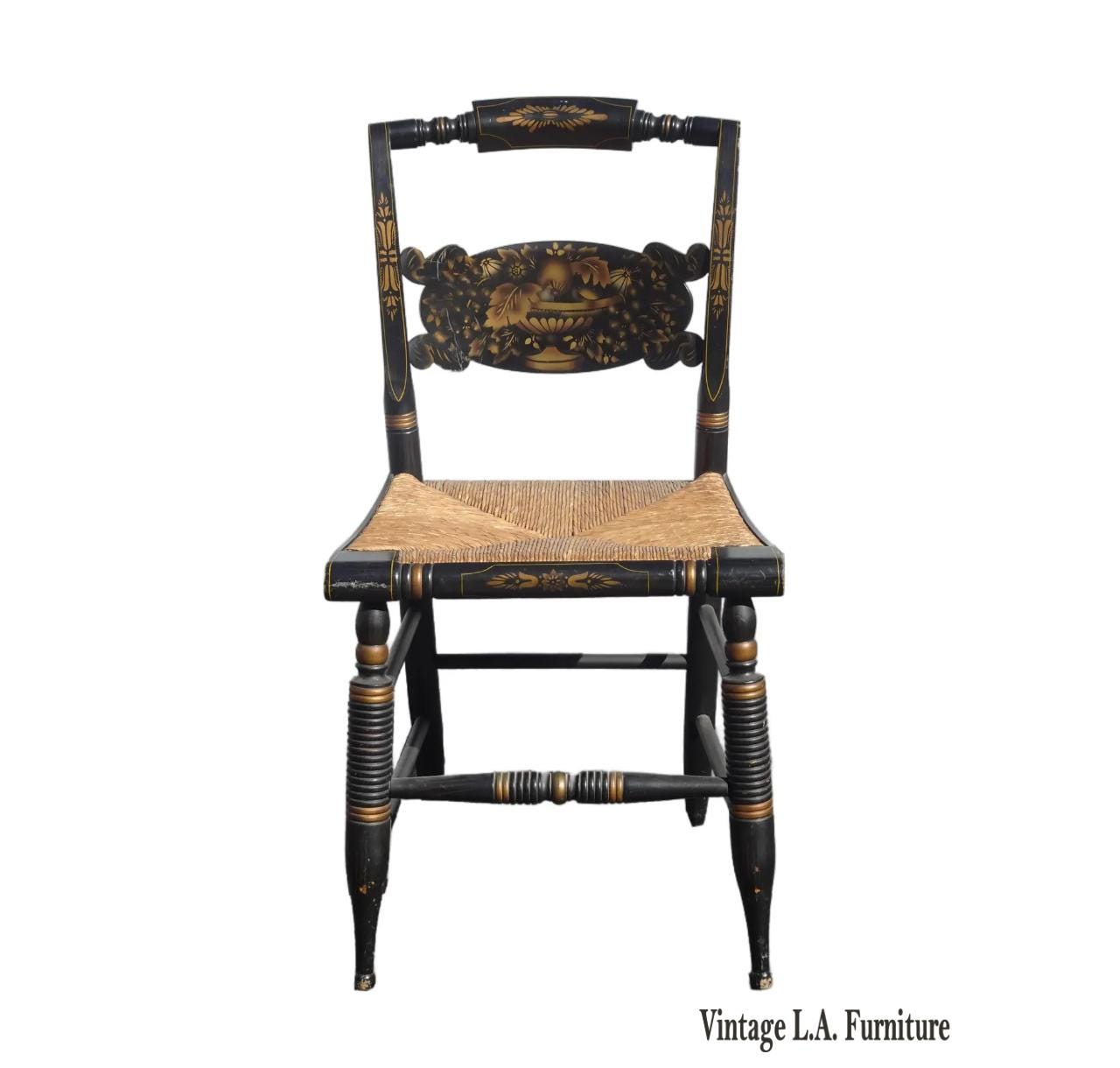Antique Chairs With Rush Seats - Etsy