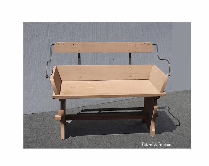 Vintage Horse Drawn Buggy Seat Bench ~ French Country