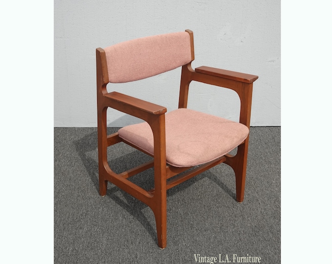 Vintage Mid Century Modern Danish Modern Rose Arm Chair
