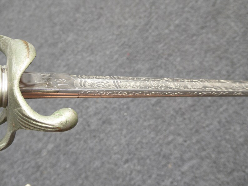 Vintage Engraved Sword with Cover image 9