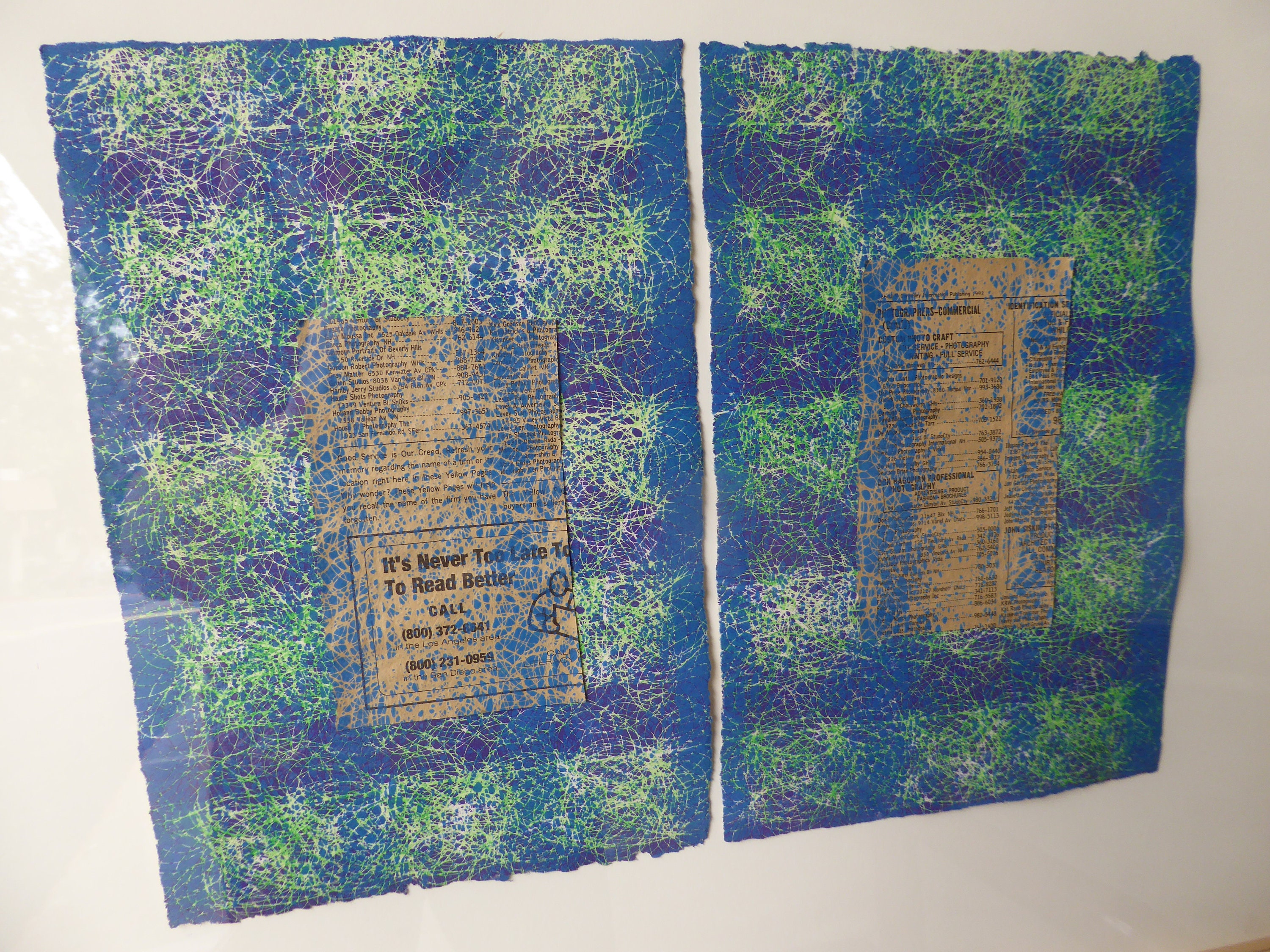 Contemporary Abstract Newspaper Print Picture Its Never to Late to Read