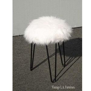 Furry Footstool Etsy
