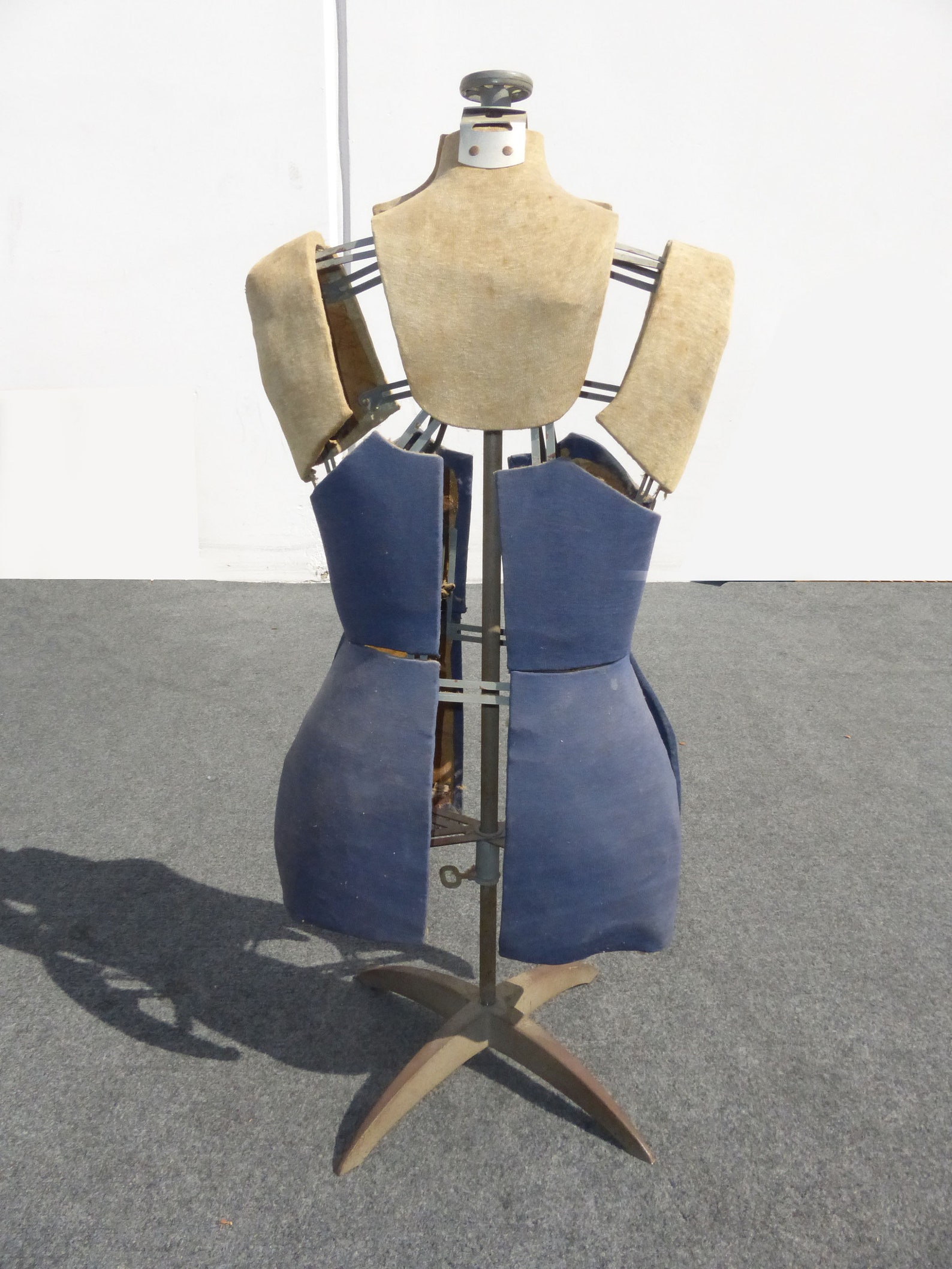 Rare Antique Vintage Mannequin Dress Form Adjustable 14 Sections by ...