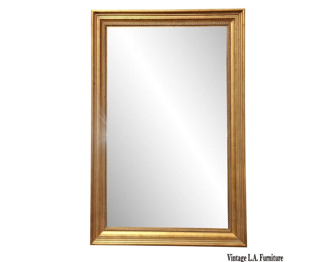 Vintage 69" Tall Classic Gold Frame Wall Mantle Mirror