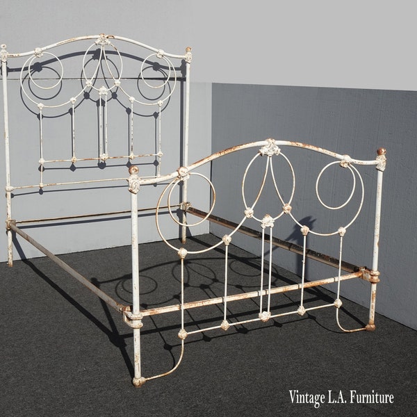 Cast Iron Bed Vintage Etsy