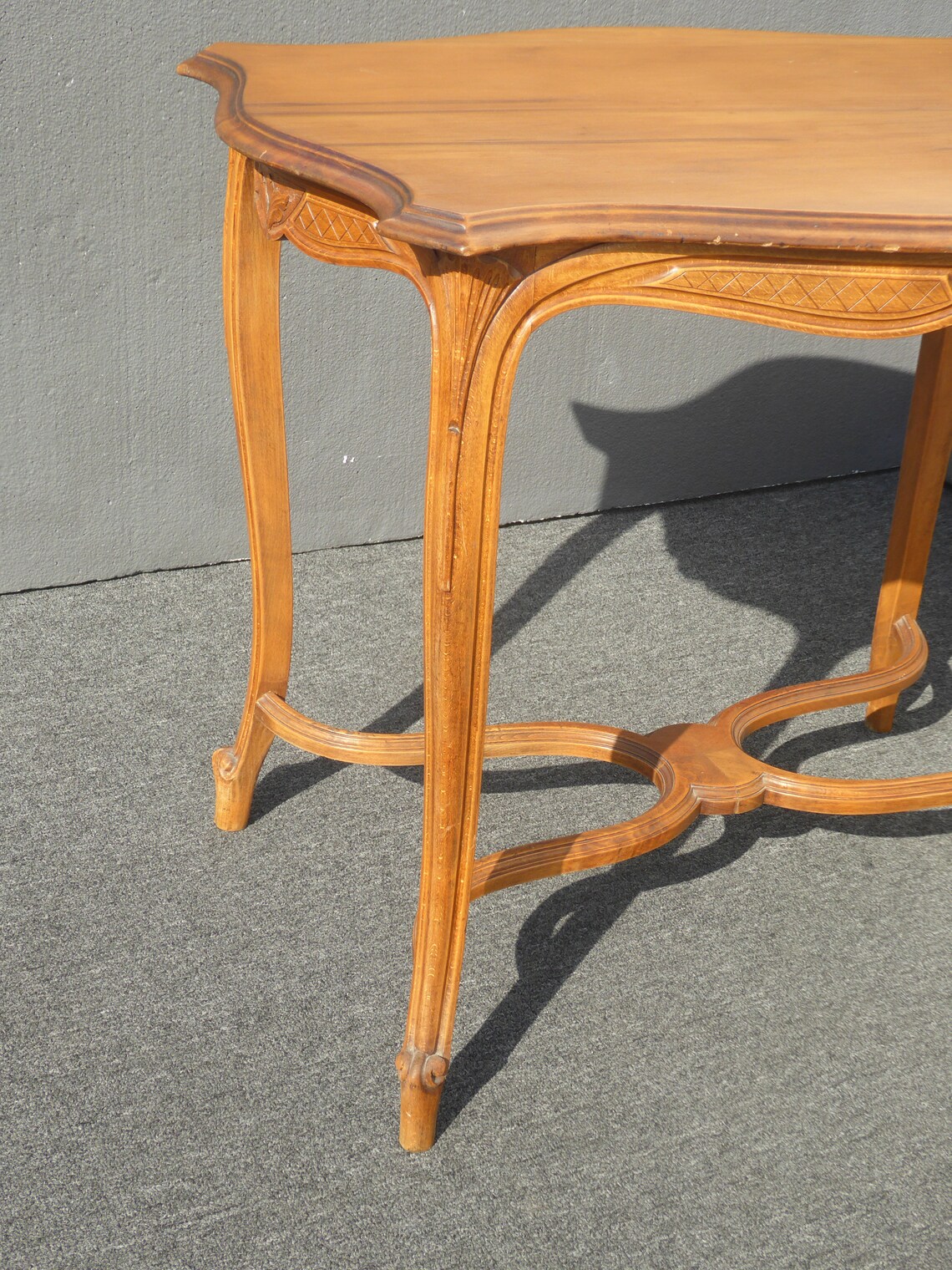 Vintage French Provincial Side Entry Table Solid Wood - Etsy