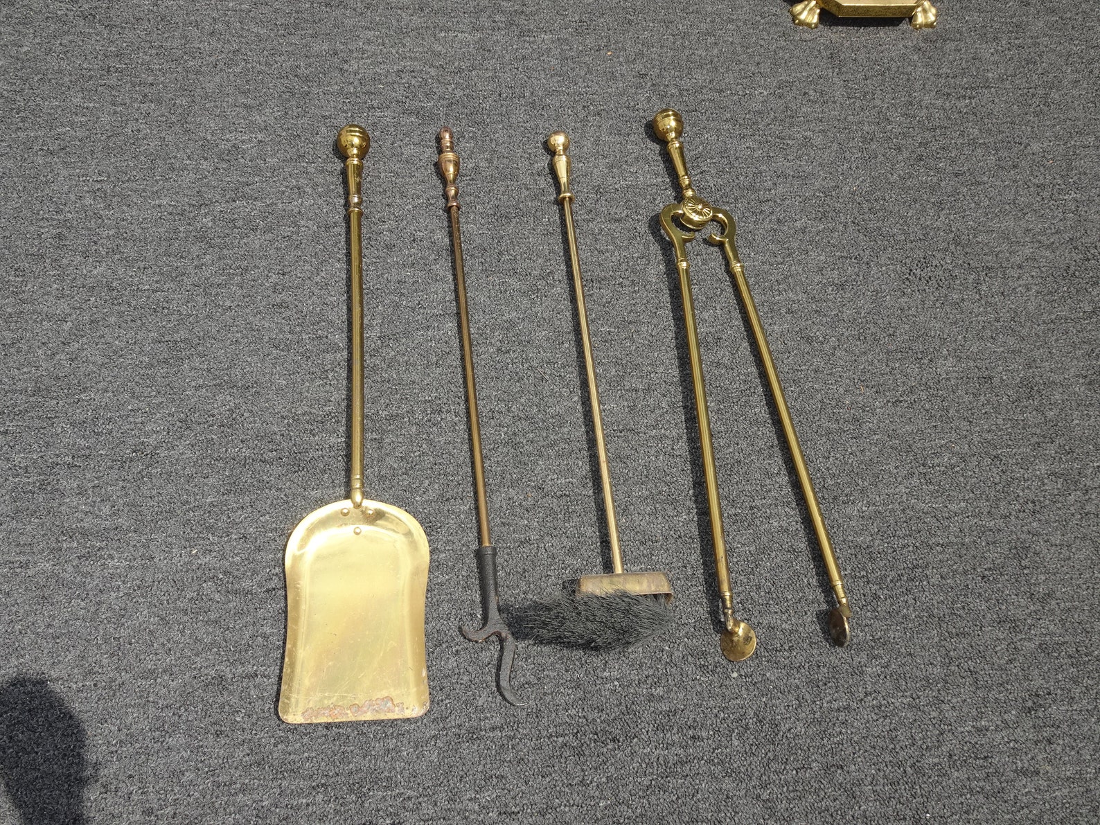 Vintage French Country Gold Fireplace Tools W Four Tools and - Etsy