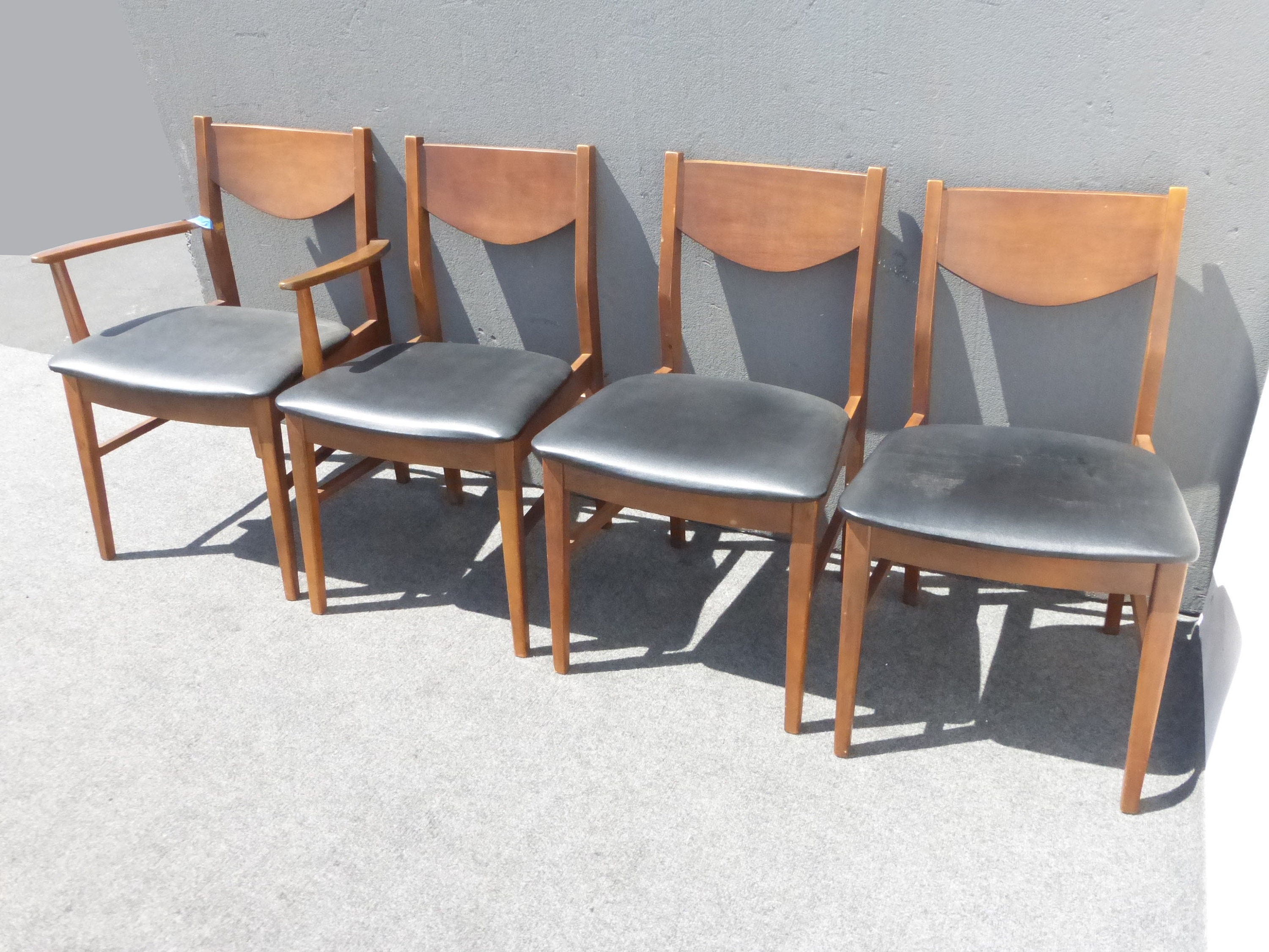 vinyl dining room chairs