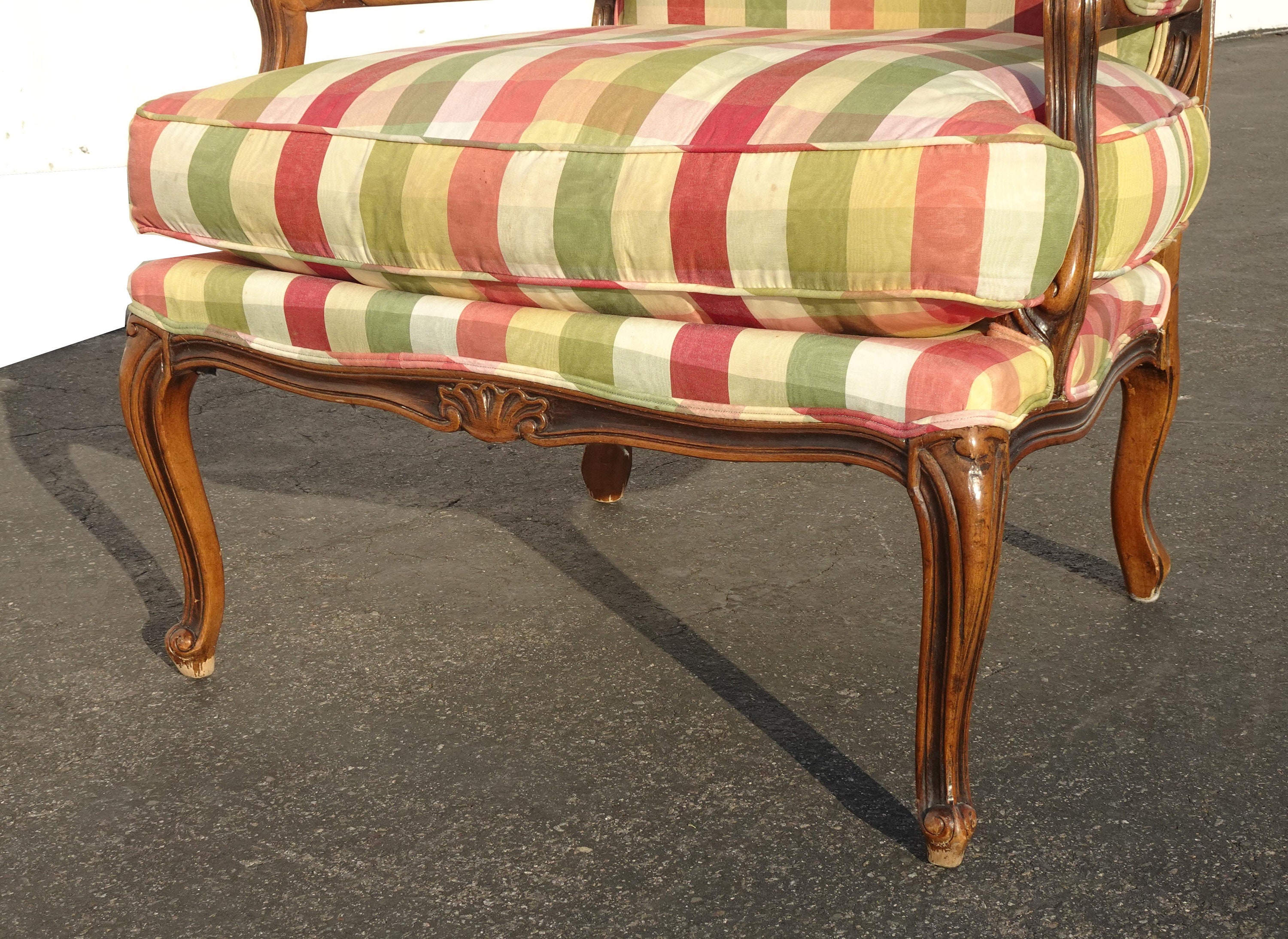 Country plaid accent chairs sale