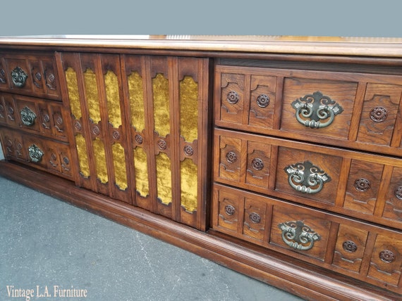 Vintage Spanish Style Ornate Triple Dresser Interchangeable Etsy