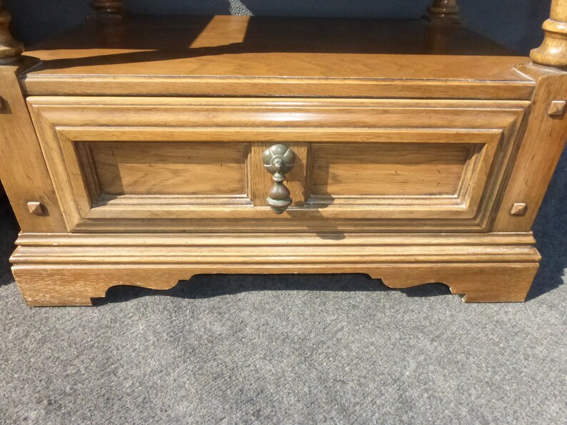 PAIR Vintage Mid Century End Tables French Country Cottage Etsy