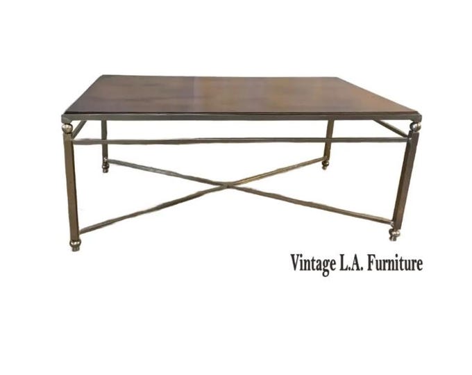 Coffee Table ~ Baker Milling Road Industrial Brown Cocktail Coffee Table Italy