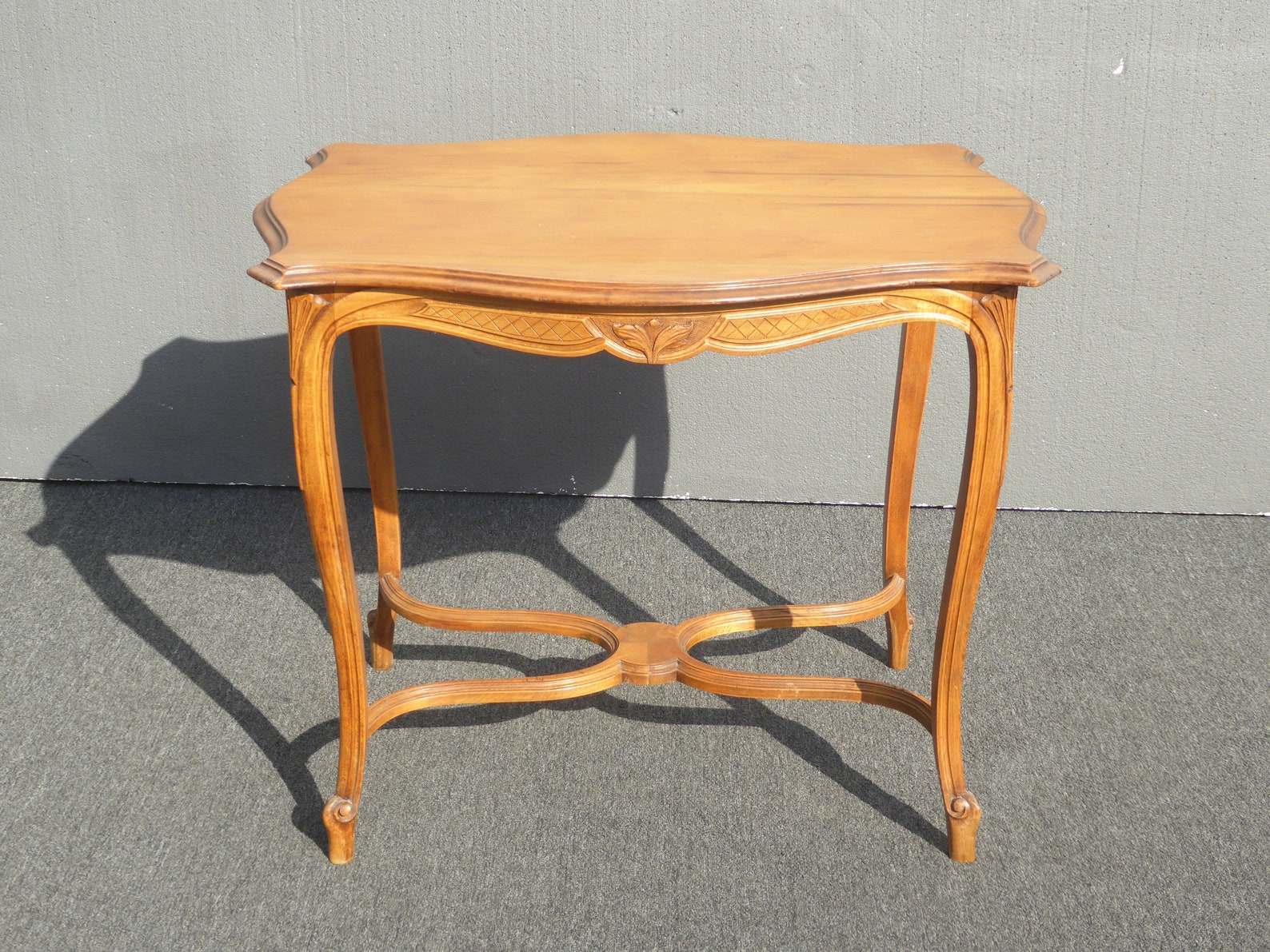 Vintage French Provincial Side Entry Table Solid Wood - Etsy
