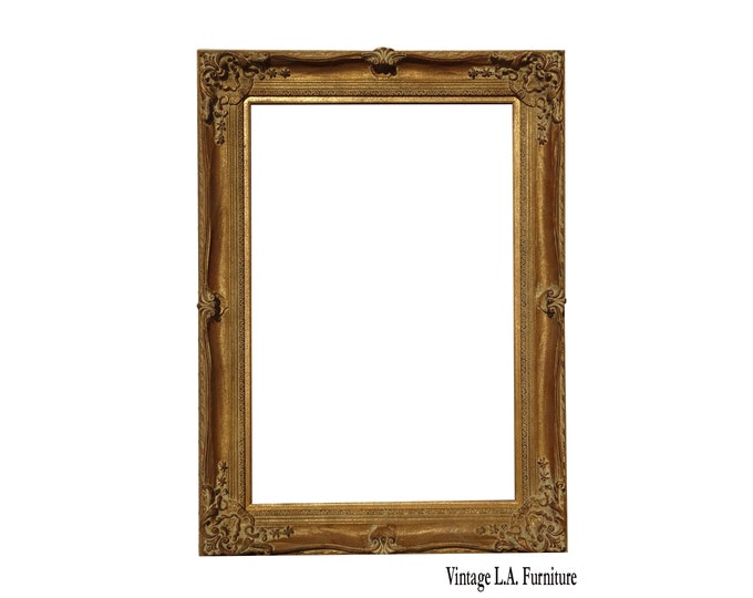 44"High x 33"W Vintage French Gold Picture Frame
