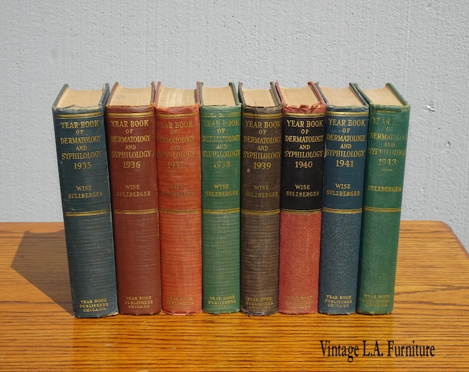 Collection 1935-43 Yearbook of Dermatology and Syphilology by Wise Sulzberger
