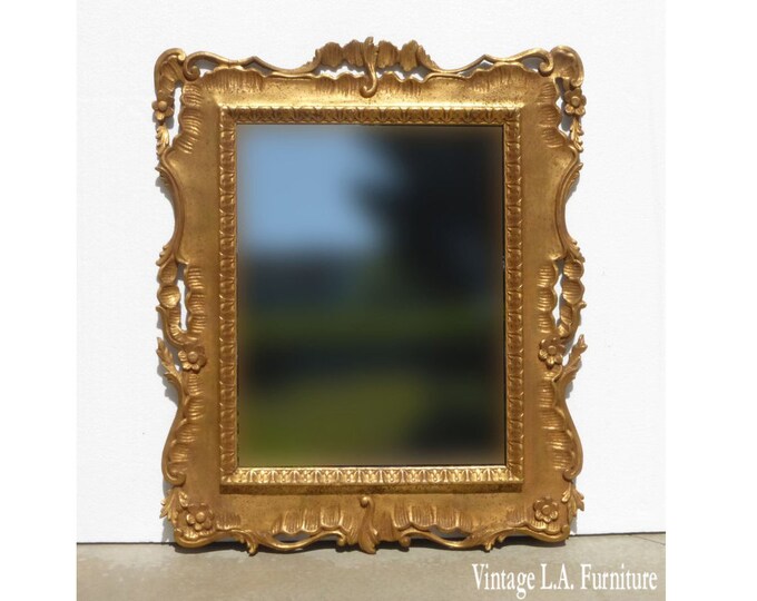 Gorgeous 42" Vintage Ornate French Provincial Wall Mantle Mirror Country Cottage