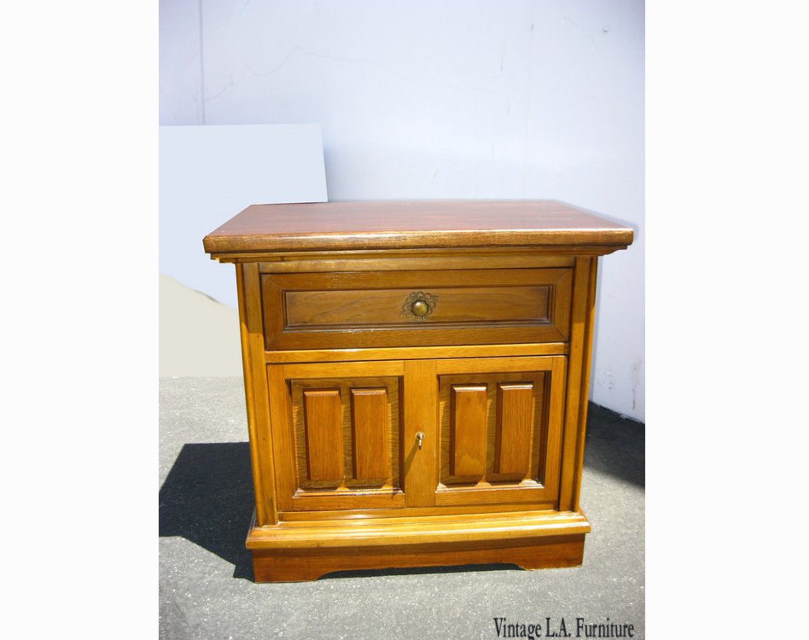 Vintage Mid Century Modern Bassett One Drawer Nightstand or Etsy