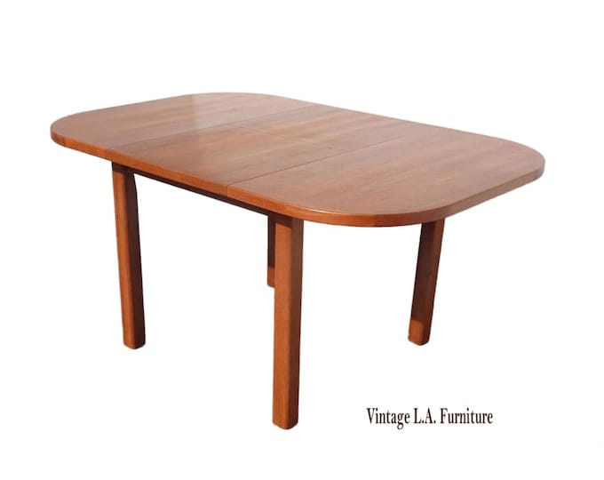 Mid Century Scandinavian Extendable Dining Table by Diethelm Scanstyle D-Scan