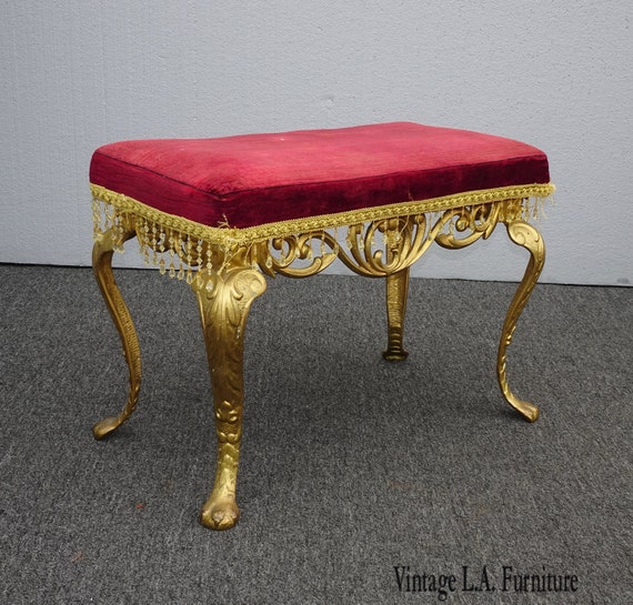 Gold Velvet Bench - Sumptuous Dark Grey Velvet Bench Gold Legs