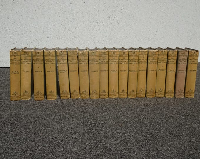Set of 18 Books The Masterpiece Library of Shorts Stories Vol 1-20~Missing 14&17