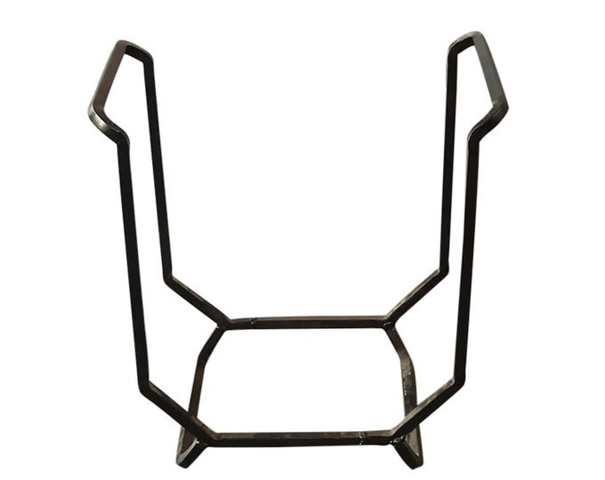 Spanish Style Black Iron Fireplace Log Rack ~ Firewood Holder