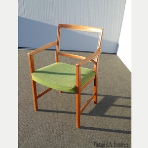 Vintage Mid Century Green Accent Chair by Skaraborgs Mobelindustri Made Sweden