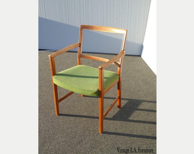 Vintage Mid Century Green Accent Chair by Skaraborgs Mobelindustri Made Sweden