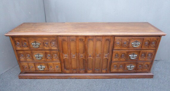 Vintage Spanish Style Ornate Triple Dresser Interchangeable Etsy