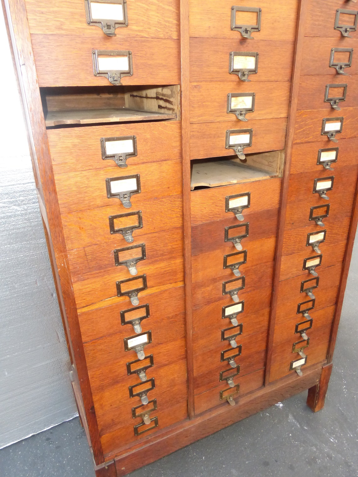 Antique Filing Oak Letter File The M.Ohmer's Sons Etsy