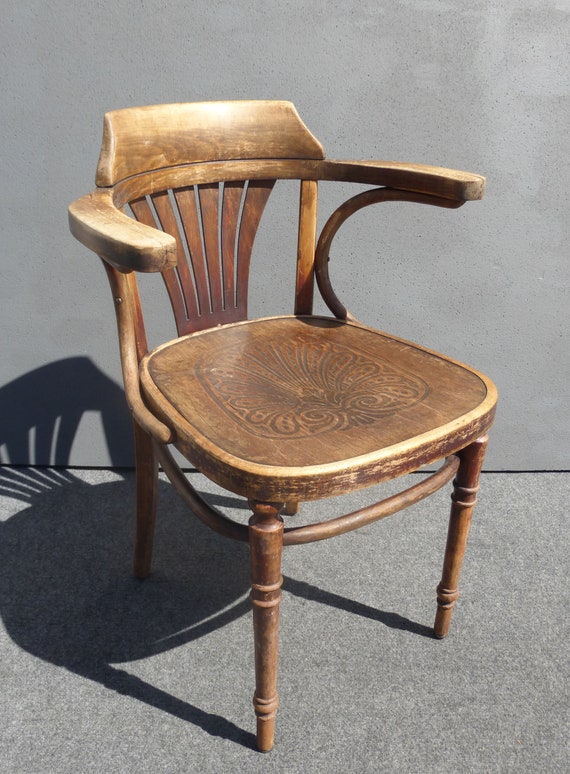 Unique Antique Rustic French Ornately Carved Wood Floral Design
