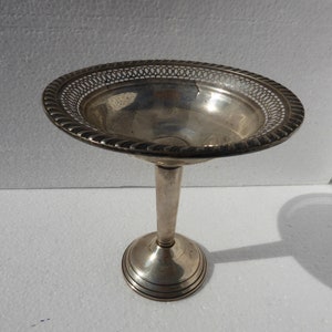 Antique Gruen Weighted Sterling Pedestal Silver Candy Dish image 6