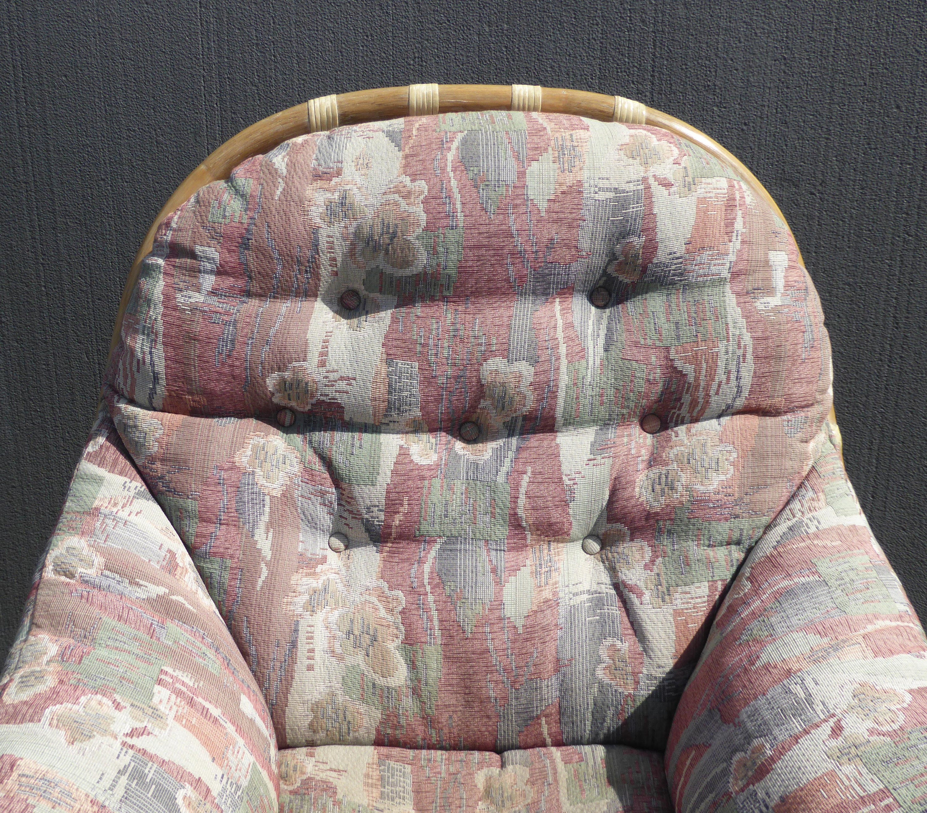 Pair of Vintage McGuire Bamboo Rattan Accent Lounge Chairs w | Etsy