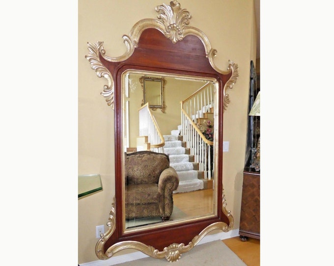 96" Tall Harrison Gil - Christopher Guy Carved Wood Gold Gilt 95" Luxury Wall Mirror