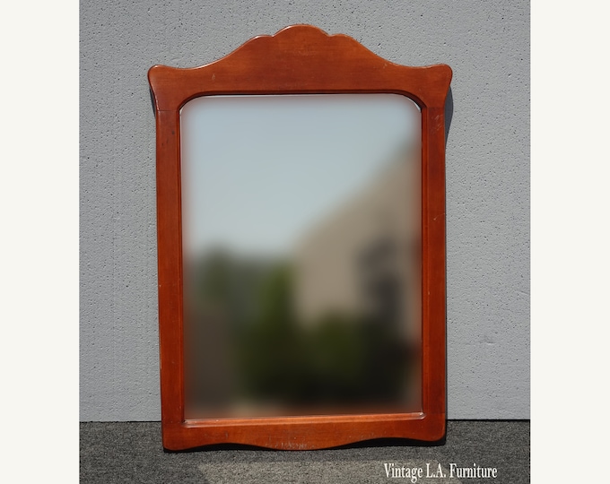 Vintage French Country Brown Wall Mantle Mirror