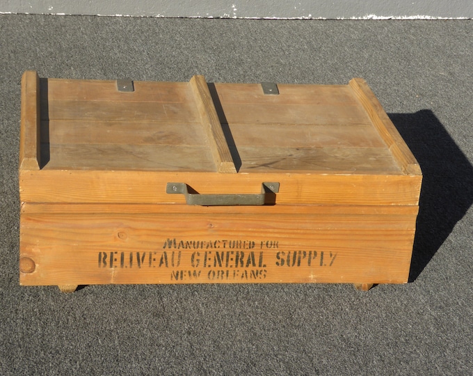 Vintage Tools Supplies Storage Box for Beliveau General Supply
