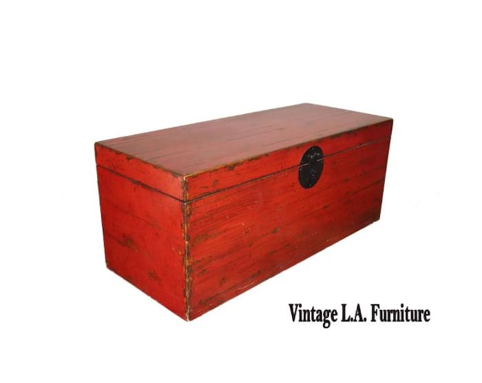 LH26 Oriental Chinese Style Red Decorative Storage Box