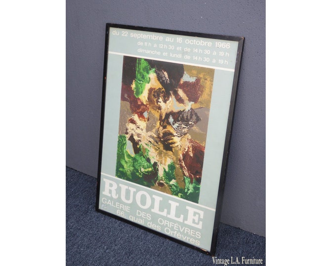 Vintage Ruolle Galerie Des Orfevres, quai des orfevres '66 Framed Poster Picture