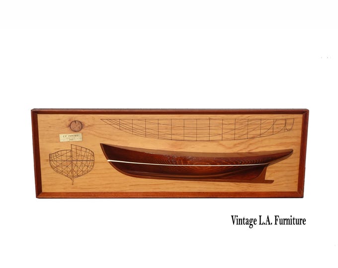 Vintage Half Hull Model of F.V. Panama 1910 Lh3