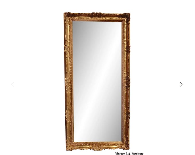 76" Tall Vintage French Louis Gold Gilt Ornate Picture Frame Made in Italy