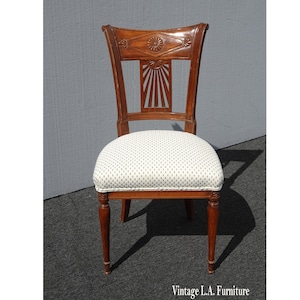 Vintage French Provincial White Accent Chair