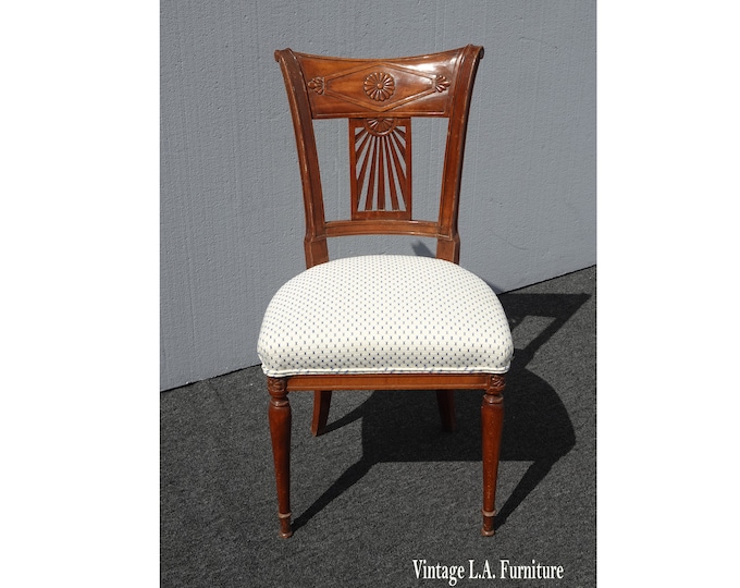 Vintage French Provincial White Accent Chair