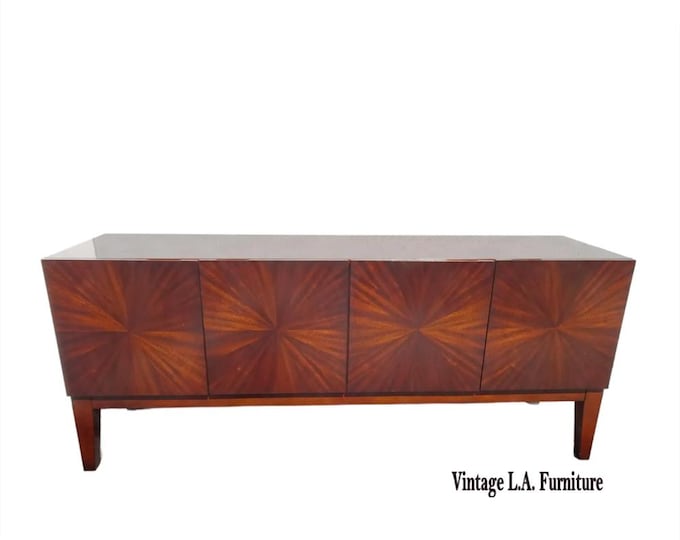 Vintage Williams Sonoma Style Starburst Console Table Credenza ~ Mid Century Modern