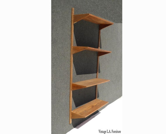 Vintage Danish Mid Century Modern Wall Unit Bookcase W Four - Mid Century Modern Wall Shelf Unit Vintage Danish Mid Century Modern Wall Unit Bookcase W Four - Mid Century Modern Wall Shelf Unit