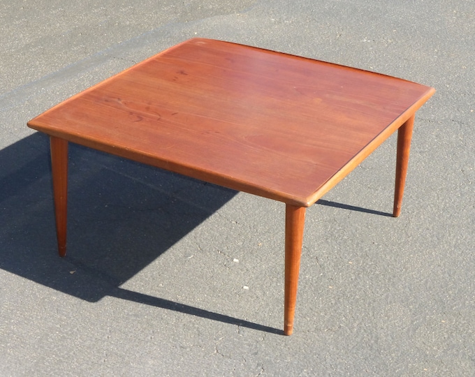 Vintage Danish Coffee Table by Moreddi Danmark with Peg Legs