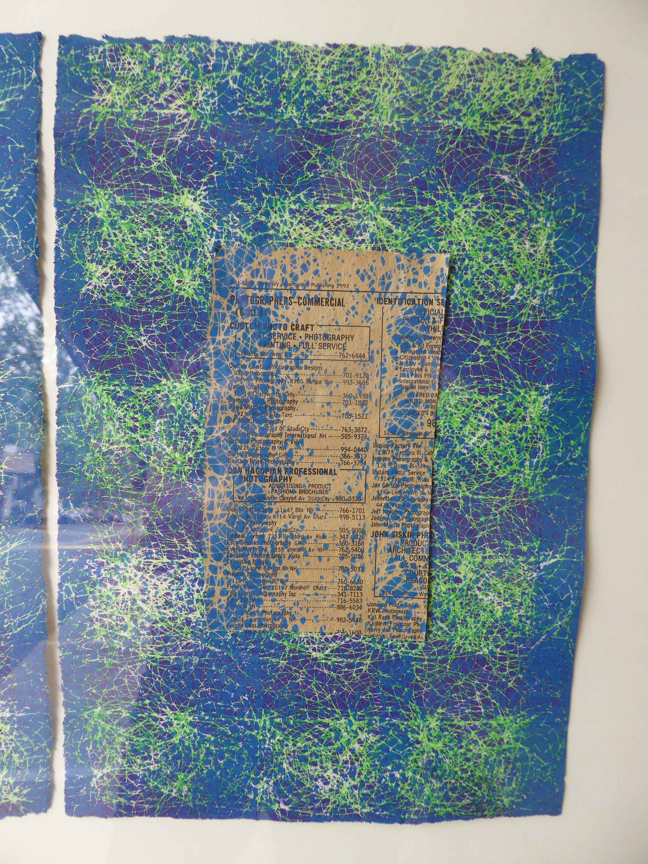 Contemporary Abstract Newspaper Print Picture Its Never to Late to Read