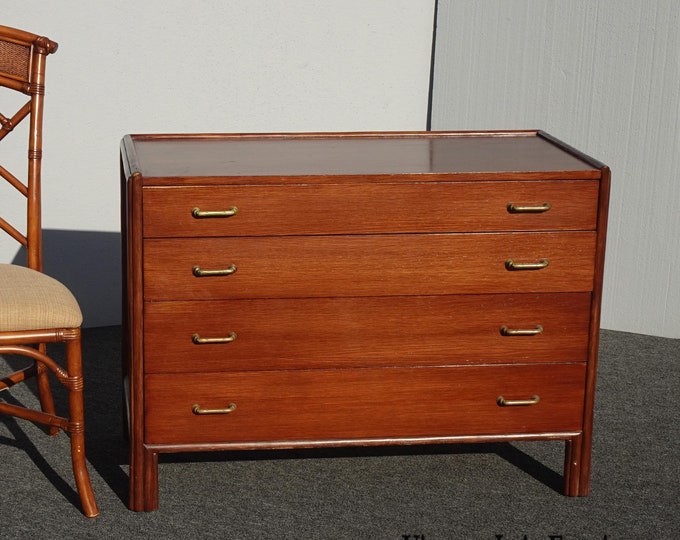 Vintage Mid Century Modern McGuire Bachelors Chest Dresser