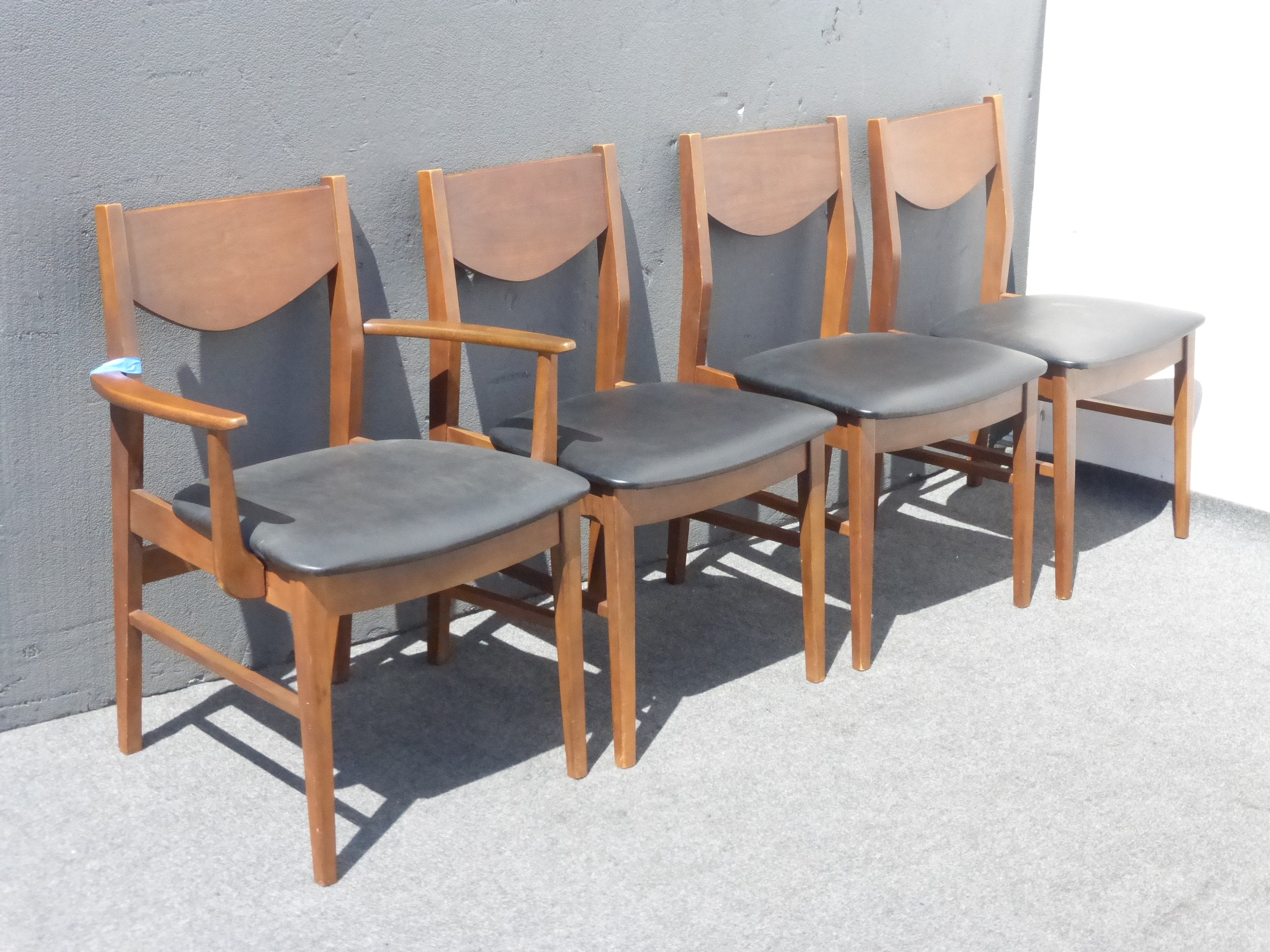 vinyl dining room chairs